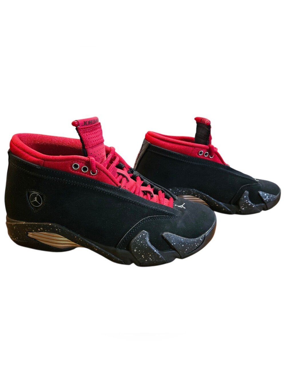 Nike Air Jordan 14 Retro Low Lipstick Black Red Womens Size 8 DH4121-006